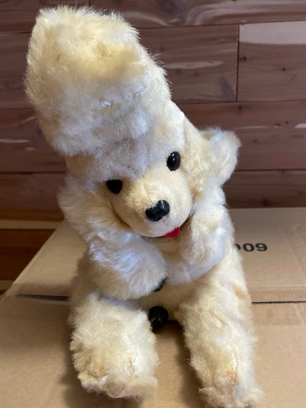 Vintage Poodle Hard Plush